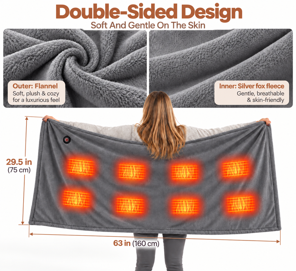 CozyDrip™ Portable Heated Blanket