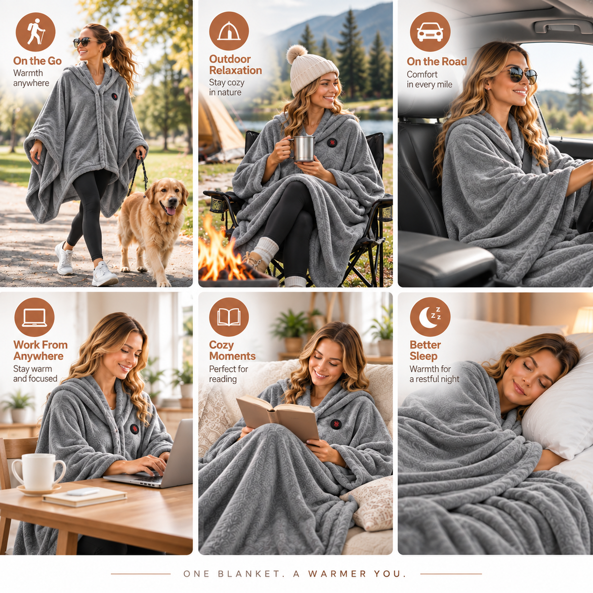 CozyDrip™ Portable Heated Blanket